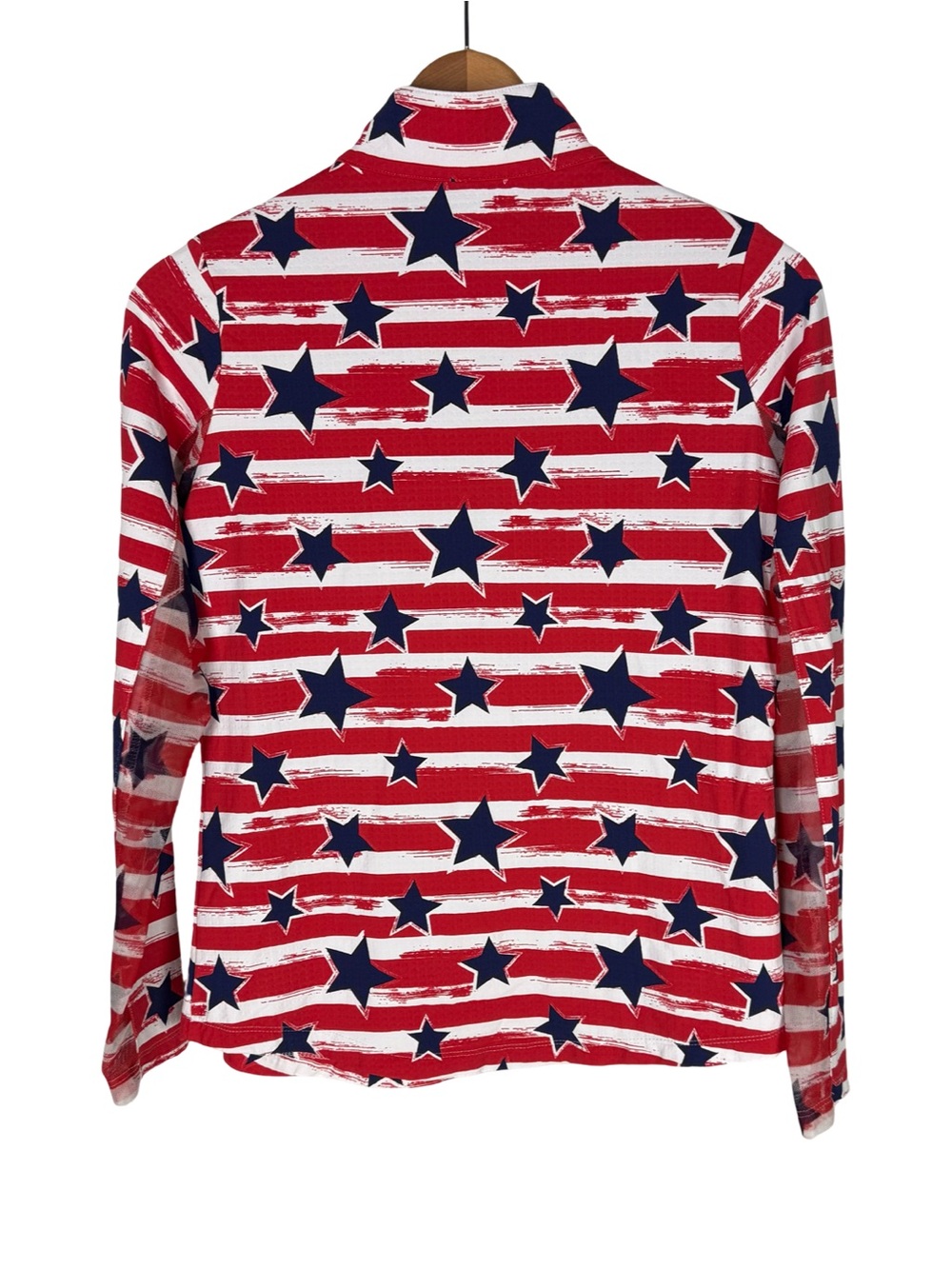 IBKUL Americana Star & Stripe Sun Shirt Red, White & Blue UPF 50+ Size S - Picture 3 of 7